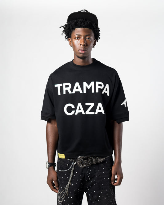 "Black Trampa Caza Tee"
